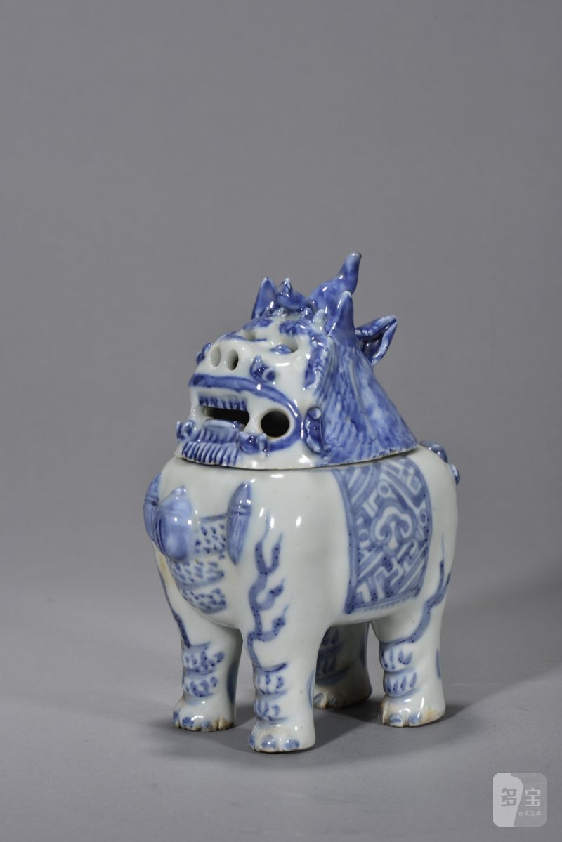明天启 青花瑞兽香薰 - 图2